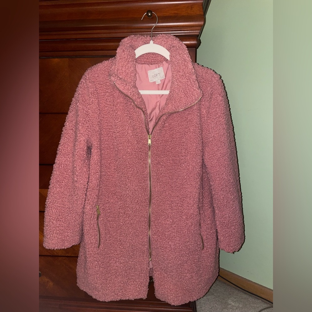 LOFT Faux Fur Coat